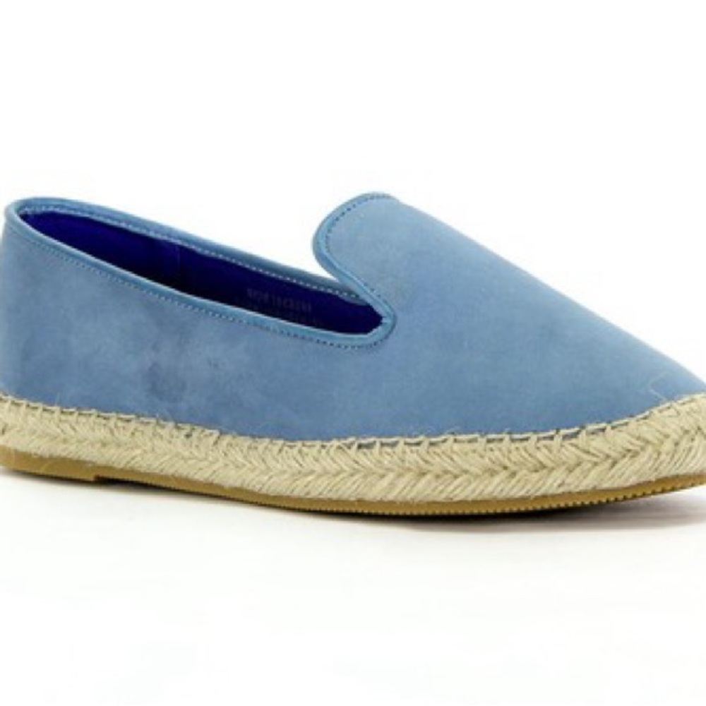 Jeffrey Campbell Apfel Blue Suede Espadrille Flats